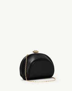 Sera Clutch in Black Leather – Savette Elegant Structured Clutch For Formal Occasions, Elegant Structured Formal Clutch, Evening Clutch, Calf Leather, Serum, Black Leather, Smartphone, Sculpture, Leather