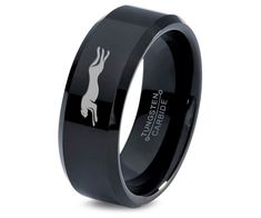 Mens Gift,Wild Black Panther Ring,Bevel Tungsten Ring,Laser Engraved Ring,Birthday Gift For Him,Gift For Men,Gift For Boyfriend Tungsten rings are known to be made from one of the world's strongest metals. Are extremely scratch resistant in their natural grey color and are hypoallergenic as it has minimal traces of Nickel binder and are 100%% cobalt free. Our Black color on all Tungsten rings is ion plated and may scratch if exposed to abrasives and any solvents. Comfort Fit Our rings are comfor Panther Ring, Tungsten Rings, Engraved Ring, Birthday Ring, Wolfram, Gift For Boyfriend, Birthday Gift For Him, Tungsten Ring, Engraved Rings