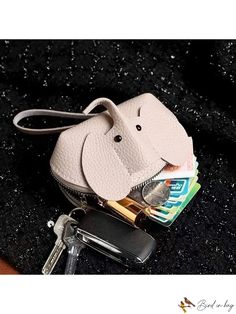 Bird in Bag - Modern Minimalist Cute Elephant Coin Purse, New Fashion Key Bag, Creative Card Bag Keepsake Storage Bag, Birthday and Holiday Elephant Fashion, Lipstick Bag, Key Bag, Coin Wallet, Coin Bag, Cute Elephant, Card Bag, Money Bag, Change Purse