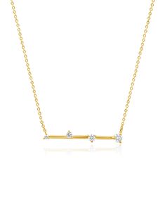 Indulge in luxury with our diamond bar necklace. Crafted with a 14k yellow gold bar and 4 dazzling diamonds, this delicate chain necklace exudes elegance and sophistication. Elevate any outfit with this exquisite piece that truly sparkles. Luxury Elegant Yellow Gold Bar Necklace, Luxury Yellow Gold Bar Necklace, Luxury Elegant Bar Necklace, Luxury Gold Diamond Bar Necklace, Luxury Yellow Gold Diamond Bar Necklace, Bridal Pendant, Diamond Bar Necklace, Bridal Engagement Rings, Diamond Bar