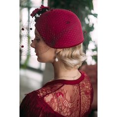 burgundy cloche hat, 1920s style hat, winter hat, half hat,1 - Inspire Uplift 1920s Style, Cloche Hat, 1920s Fashion, Winter Hat, Hat Fashion, Retro Style, Veil, Retro Fashion, Lilac