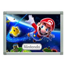 the nintendo game mario and his friends flying through space