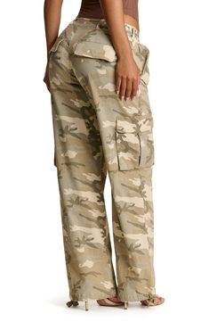 Break out these stretch-kissed cargo pants for off-duty days and utilitarian elements like pocket details from the sides to the back. 34" inseam; 22" leg opening; 11 1/2" front rise; 15 1/2" back rise (size Medium) 97% cotton, 3% spandex Hand wash, line dry Imported Naked Wardrobe, Break Out, Pocket Detail, Off Duty, Cargo Pants, Camo, Hand Wash, Nordstrom, Size Medium