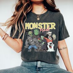 Retro Halloween  Shirt, Monster Mash Shirt, Vintage Ghost Halloween Shirt Vintage Ghost, Minnie Mouse Halloween, Scary Halloween Party, Monster Mash, Halloween Coffee, Ghost Halloween, Retro Halloween, Halloween Sweatshirt, Disney Halloween