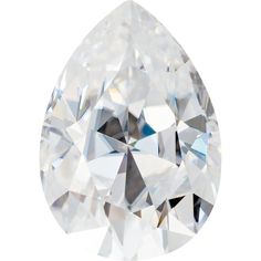 a pear shaped diamond on a white background