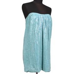 Original Retail Price: $1690 Pre-owned, Excellent Condition, Some sequins are missing Label Size: S US Size: 4 Turquoise Blue Color 90% Polyester - 5% Rayon - 5% Nylon Lining 100% Silk Made In France This product is located in our EU warehouse. Designer Blue Sequined Sets, Blue Embellished Sequin Summer Dress, Blue Sequin Dress With Contrast Detail, Turquoise Sequin Dress Short, Sequin Bustier, Spring Blue Embellished Sequin Fabric, Turquoise Blue Color, Blue Silk, Label Sizes