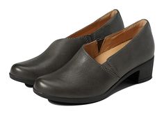 Dansko Camdyn - Women's Shoes : Grey Burnished Nubuck : Look stylish wearing the Dansko Camdyn loafers. Leather upper. Leather lining. Leather insole. Slip-on closure. Block heel construction. Round toe silhouette. Synthetic outsole. Imported. Measurements: Heel Height: 1 3 4 in Weight: 10 oz Platform Height: 4 9 in Product measurements were taken using size EU 39 (US Women's 8.5-9), width Regular. Please note that measurements may vary by size. Leather Closed Toe Slip-ons For Business Casual, Textured Sole Closed Toe Slip-ons For Office, Slip-on Leather Shoes With Ortholite Insole For Work, Business Casual Slip-ons With Removable Insole For Fall, Slip-on Closed Toe Heels With Textured Sole, Cushioned Round Toe Slip-ons For Work, Fall Workwear Slip-ons With Closed Toe, Medium Width Synthetic Loafers With Round Toe, Slip-on Round Toe Heels For Fall