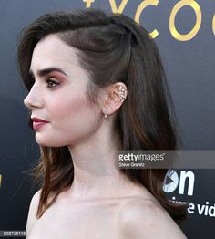 Lily Collins Hairstyles, Lily Collins Makeup, The Last Tycoon, Lily Collins Hair, Guest Hair, Wedding Guest Hairstyles, 2015 Hairstyles, Peinados Fáciles Para Cabello Corto, Penteado Cabelo Curto