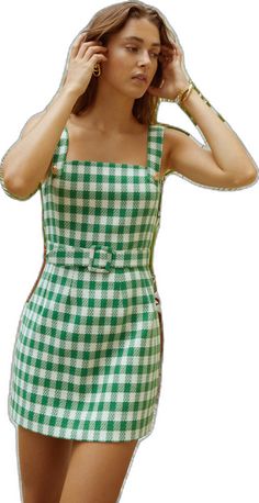 Athena Dresses, Green Gingham, Johanna Ortiz, Gingham Print, Price Comparison, Vibrant Green, Green Dress, Gingham, Mini Dress