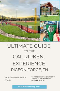 Baseball field at the Cal Ripken Experience. Family Packing List, Family Ski Trip, Shade Tent, Family Beach Trip, Pigeon Forge Tn, Dude Ranch