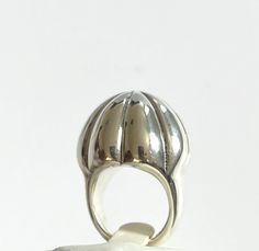 92.5 sterling silver with anti tarnish. UK Hallmark Ring sizes: M      (UK),  6 ¼ (US)  P  ¼  (UK),   7  3/4  (US) P  ½   (UK),  8  (US)  Total ring size measurement:  25 mm Width * 17.5 mm Depth/Height of stone sit on the finger Silver Weight : 8.7 grams Product-Code : SR-93-923-134 Luxury Silver Domed Ring, Adjustable Dome Ring With Polished Finish, Elegant Sterling Silver Dome Ring, Elegant Silver Dome Ring, Sterling Silver Domed Ring For Anniversary, Sterling Silver Domed Anniversary Ring, Silver Domed Rings For Anniversary, Unique Silver Hallmarked Dome Ring, Adjustable Sterling Silver Dome Ring In Modern Style