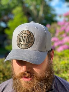 Welcome to Blank Canvas by Potter! Give this fitted cap to dad for Father's Day or a birthday! Features a raised leather patch securely fastened! Colors offered --> Black, Navy or Gray (pictured). Sizes offered --> S/M, L/XL, XXL * Hats are stretch fitted* *63% Polyester, 34% cotton, 3% Spandex* *Real Leather Patch attached with durable fabric adhesive* *Spot clean only, do not machine dry* Any questions? Please send us a message! Father's Day Baseball Cap With Curved Brim, Father's Day Baseball Cap With Curved Bill, Father's Day Outdoor Baseball Cap With Curved Bill, Father's Day Snapback Hat With Leather Patch, Father's Day Trucker Baseball Cap With Curved Brim, Outdoor Hats With Leather Patch For Father's Day, Outdoor Leather Patch Hat For Father's Day, Father's Day Flat Bill Hat With Leather Patch, Leather Patch Hat