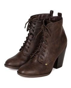 Our made-to-order customer provided this style. Brown High Ankle Lace-up Boots With Reinforced Heel, Brown Lace-up Moto Boots For Fall, Brown High Ankle Platform Boots For Fall, Brown Lace-up Heeled Boots For Fall, Brown High Ankle Boots With Padded Ankle, Fall Ankle Combat Boots With Stacked Heel, Brown Padded High Ankle Boots, Fall Combat Boots With Stacked Heel, Stacked Heel Ankle Combat Boots For Fall