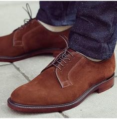 Handmade men brown suede leather derby shoes, dress shoes, formal shoes Mens Suede Dress Shoes, Suede Dress Shoes, Mens Derby Shoes, Men's Wedding Shoes, Shoes Formal, Leather Sole Shoes, Leather Formal Shoes, Custom Made Shoes, Bespoke Shoes