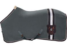 a horse saddle cover with the emblem e on it's front and side panels