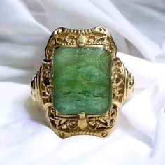 Reposhing This Item I Purchased From @Templeofamara_. Loved It, But Ready To Rotate For Something New. Questions? Leave A Comment Below! Ruby Engagement Ring Gold, Antique Emerald Ring, April Birthstone Ring, Estate Jewelry Rings, Vintage Gold Engagement Rings, Gold Bracelet For Women, Emerald Pendant, Anniversary Gifts For Wife, Gold Bracelet Chain