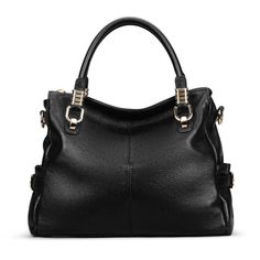 HBA Design Women's Fashion Luxury Style Genuine 100% Leather Handbag - Divine Inspiration Styles Leather Satchel With Handle Drop, Elegant Handheld Shoulder Bag, Soft Leather Evening Bags, High-end Large Capacity Leather Bags, High-end Leather Bags With Large Capacity, Elegant Leather Shoulder Bag With Handle Drop, Elegant Large Capacity Bag, Elegant Soft Leather Shoulder Bag, Elegant Leather Tote Bag