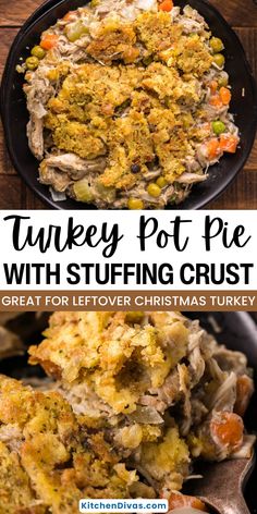 turkey pot pie with stuffing crust is an easy and delicious thanksgiving side dish that everyone will love