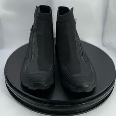 New Condition. Never Worn. Size 13 Adidas Winter Boots Men, Black Slip-resistant Waterproof Boots For Streetwear, Slip-resistant Gore-tex Sneakers With Round Toe, Slip-resistant Gore-tex Waterproof Boots For Streetwear, Black Slip-resistant Hiking Boots For Walking, Black High-top Techwear Boots, Techwear Boots For Hiking With Round Toe, Outdoor Techwear Boots With Round Toe, Techwear Hiking Boots With Round Toe