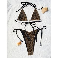 Features: This three-piece bikini set is perfect for any beach day. Its leopard halter top provides support and style, while the high cut bottoms elongate your legs. The included skirt adds a touch of flair to this feminine swimwear. Make a statement with Sheila With Skirt Leopard Halter High Cut Bikini. Leopard Print Halter Neck Swimwear For Swimming, Leopard Print Fitted Halter Neck Swimwear, Fitted Leopard Print Halter Neck Swimwear, Leopard Print Beachwear Swimwear For Sunbathing, Leopard Print Beachwear For Sunbathing, Leopard Print Triangle Top Swimwear For Beach Season, Leopard Print Swimwear For Sunbathing Beach Season, Summer Leopard Print Swimwear For Beach Season, Leopard Print Beachwear Swimwear For Summer