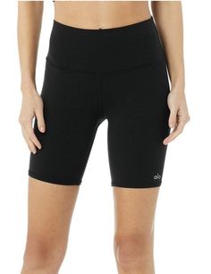 color BLACK Size Small Fitted Biker Shorts With 5-inch Inseam For Gym, Hip-length Activewear With Built-in Shorts For Sports, Alo Yoga Athleisure Bottoms With Built-in Shorts, Alo Yoga Stretch Bottoms With Built-in Shorts, Compressive Moisture-wicking Biker Shorts With 5-inch Inseam, Athleisure Biker Shorts With 5-inch Inseam For Gym, Alo Yoga 4-way Stretch Bottoms, Alo Yoga Elastane 4-way Stretch Bottoms, Alo Yoga Elastane Bottoms With 4-way Stretch