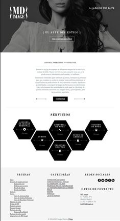 an image of a website page with black and white colors