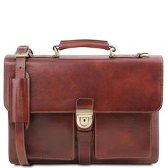 Experience the elegance of a true Italian leather briefcase. Handcrafted with precision by skilled artisans in Tuscany, this briefcase embodies the essence of Italian craftsmanship. Made from 100% full-grain leather, it merges luxury and functionality seamlessly. Ideal for professionals, its semi-rigid structure and three compartments ensure ample space for documents, a laptop, and other essentials. Featuring antique brass or nickel hardware, this italian leather briefcase is built to last. The Art Du Cuir, Leather Factory, Antique Brass Hardware, Brown Brown, Leather Laptop, Leather Briefcase, Engraved Items, Laptop Case, Leather Care