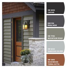 an exterior color scheme for a house