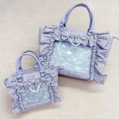 UAKISS - Sweet Y2k Aesthetic Transparent Bow Ita Bag Casual Chic Ruffle Fashion Women's Handbags All Match Kawaii Shoulder Crossbody Bags Big Size:45*30CM Small Size:32*18.5*8.5CM "Size mearsured by ourselves, sometimes has some errors, but always within 3cm." Japan Y2k, Aesthetic Transparent, Ruffle Fashion, Travel Messenger Bag, Anime Bag, Y2k Shoulder Bag, Kawaii Backpack, Ita Bag, Cartoon Backpack