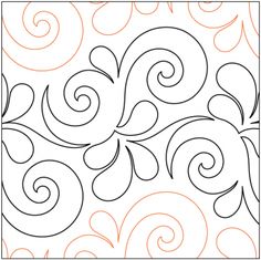 an image of a quilting pattern with swirls on the front and back side