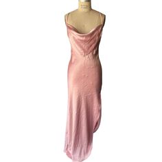 Vintage 90s Kama Sutra Lotus Wear Pink Maxi Slip Dress! In Excellent Condition, Size Small Womens. Cowl Neck On The Top, Has A Small Mark Unnoticable On, It Might Come Out. Super Cute Coquette Pink Maxi Slip Barbie Core Dress. Not Betsey Johnson Barbie Core, Cute Coquette, Coquette Pink, Pink Maxi, Maxi Slip Dress, Wear Pink, Betsey Johnson, Cowl Neck, Women's Intimates