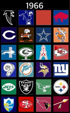 an image of the nfl logo in different colors and sizes on a cell phone screen