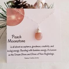 Spiritual Sunstone Jewelry For Gift, Spiritual Sunstone Jewelry As A Gift, Peach Teardrop Jewelry For Gifts, Spiritual Sunstone Necklace For Healing, Peach Jewelry With Natural Stones For Gift, Peach Natural Stones Jewelry Gift, Bohemian Peach Jewelry For Gifts, Bohemian Apricot Jewelry For Gift, Pursue Your Dreams