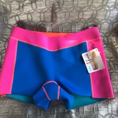 Nwt Sz M. Reverse Rule Water Sports Shorts. Blue Activewear For Surfing, Stretch Multicolor Surfing Bottoms, Stretch Multicolor Bottoms For Surfing, Stretch Blue Bottoms For Surfing, Blue Sporty Activewear For Surfing, Sports Shorts, Water Sports, Sport Shorts, Womens Swim