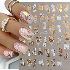 Nail Decals Diy, Cute Spring Nails, Nail Art Stickers Decals, Diy Nail Art, Nail Patterns, Pedicure Nail Art, 3d Nail