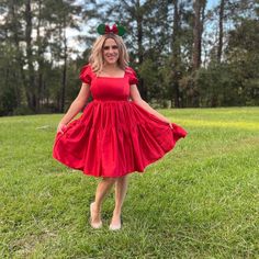 New design for Mickey Christmas Party!  Our red dress is perfect to attend Mickey's Christmas party! Beautifully made and it has pockets!  Poly blend with an adjustable back.  Size chart is in the listing pictures. Mickey Christmas Party, Mickeys Christmas Party, Party Dress Red, Red Christmas Dress, Christmas Dress Women, Mickey Christmas, Christmas Party Dress, Christmas Dress, Christmas Women