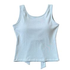 This trendy top features built-in cups for support and a large bow at the back. Made from a stretchy, comfortable fabric, it's available in blue, gray, and pink. Ideal for a relaxed yet stylish look, this top is perfect for everyday wear or casual outings Size: • S: Bust: 78cm/ 30.7 in, Length: 37cm/ 14.6 in• M: Bust: 82cm/ 32.3 in, Length: 38cm/ 15.0 in• L: Bust: 86cm/ 33.9 in, Length: 39cm/ 15.4 in• XL: Bust: 90cm/ 35.4 in, Length: 40cm/ 15.7 inMaterial: Polyester Chiffon Beach Dress, Womens Summer Shorts, Dream Outfits, Soft Girl Aesthetic, French Girl Style, Bow Top, Boho Summer Dresses, Cute Pants, Tie Crop Top