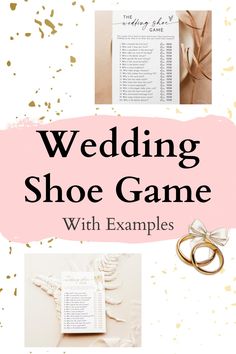 the wedding shoe game with examples