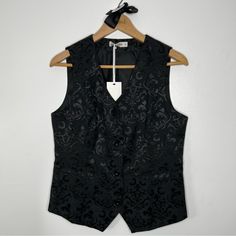 Nwt! No Stains Or Tears Women's Waistcoat Vest With Two Functional Pockets Womens Vests Dressy The Features In Full Lining V-Neck Button Up Design Not Easy To Wrinkle And Fade Goth Vest, Vest Aesthetic, Women's Waistcoat, Steampunk Vest, Womens Waistcoat, Faux Suede Vest, Velvet Vest, Woman Vest, Vintage Steampunk