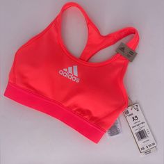 Nwt Adidas Sports Bra Sporty Sports Bra With Built-in Padding For Summer, Sporty Fitted Activewear For Light Sports, Adidas Athleisure Activewear For Summer, Sporty Fitted Sports Bra For Summer, Sporty Summer Activewear With Snug Fit, Fitted Sporty Sports Bra For Summer, Fitted Activewear For Sports In Spring, Fitted Activewear For Spring Sports, Spring Compression Activewear For Sports