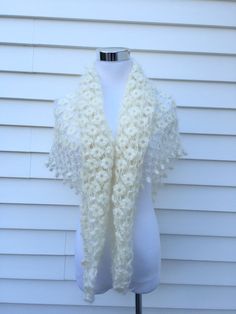 Wedding ShawlCrochet ShawlBlush BoleroWedding Cover by ANGEL0317 White Hand Knitted Shawl For Wedding, Hand Knitted White Shawl For Wedding, Fitted Bohemian Shawl For Wedding, Wedding Crochet Lace Shawl, Wedding Lace Crochet Shawl, Fall Wedding Shawl, Shoulder Shawl, Wedding Bolero, Shawl Wedding