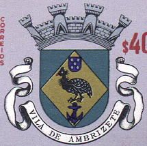 a stamp with the coat of arms on it