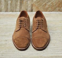 Men's Handmade Suede Leather Camel Oxford Shoes sold by LeatherWear2016. Shop more products from LeatherWear2016 on Storenvy, the home of independent small businesses all over the world. Brown Leather Sneakers, Quality Leather Boots, Black Leather Oxfords, Men's Dress Shoes, Brogue Boots, Custom Design Shoes, Suede Leather Shoes, Handmade Leather Shoes, Oxford Shoes Men