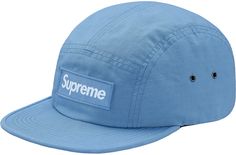 Supreme Metal D-Ring Camp Cap Light Blue - FW17 Blue 5-panel Travel Hat, Blue 5-panel Hat For Outdoor Activities, Blue Snapback Hat With Curved Brim For Outdoor Activities, Blue Snapback Baseball Cap For Outdoor Activities, Adjustable Blue Baseball Cap For Camping, Casual Blue Snapback Hat For Travel, Blue 5-panel Snapback Hat For Outdoor, Blue 5-panel Snapback Hat For Sports, Blue 5-panel Hat For Streetwear