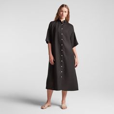 Description
With flowing lines and a breezy, relaxed fit, the Algarve Shirt Dress makes the transition from poolside to dinner on the terrace effortless. An optional belt closure allows for versatile styling, and the dress can be worn open over an outfit or swimsuit, or buttoned on its own. Crafted from airy-yet-durable washed linen, the Algarve Shirt Dress can be dressed up or down, in warm weather or cooler climes.
The Algarve Shirt Dress is part of the Everywear collection, our line of classi Chic Button-up Maxi Dress For Beach, Chic Beach Maxi Dress With Button-up, Chic Midi Shirt Dress For Vacation, Summer Midi-length Beach Shirt Dress, Summer Beach Midi Shirt Dress, Summer Midi Length Shirt Dress For Beach, Elegant Relaxed Fit Shirt Dress For Vacation, Chic Short Sleeve Shirt Dress For Beach, Elegant Vacation Shirt Dress With Relaxed Fit