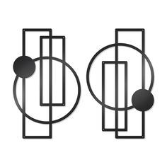 an abstract metal sculpture with circles and bars on it's sides, against a white background