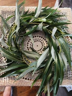 Dried willow leaf Wreath.  Made from Willow sticks and leaves harvested from my weeping willow trees.  It is great as a treat for rabbits, guinea pigs, and small animals. It's also great for decorations and crafts. Willow Leaf Wedding Decor, Willow Branch Wreath, Willow Crown, Wreath Willow, Sageleaf Willow, Willow Sticks, Weeping Willow Tree, Willow Wreath, Willow Leaf