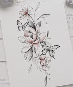 Pinterest Floral Back Tattoos, Feminine Tattoo Sleeves, Pen Tattoo, Tattoos For Women Flowers, Text Tattoo, Mother Tattoos, Floral Tattoo Sleeve, Tattoo Simple, Shoulder Tattoos For Women