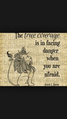 the true courage is in facing danger when you are afraid