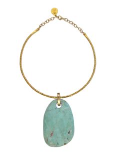 18K Gold Plated Hammered Bar 14K Gold Filled Chain and Clasp Amazonite Pendant Approx. 14 1/2" to 16" Adjustable Pendant is Approx. 3" to 3 1/2" Long  Made in USA Luxury Boho, Statement Choker, Morning Inspiration, Hand Bracelet, Dainty Bracelets, Silver Shop, Cuff Earrings, Cuff Bangles, Dainty Necklace